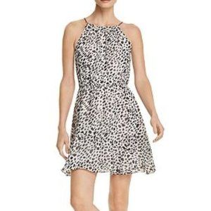 NWT AQUA Cheetah Print Fit-and-Flare Dress XS